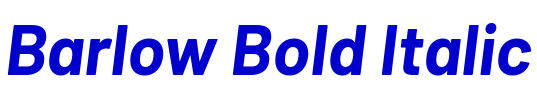 Barlow Bold Italic フォント